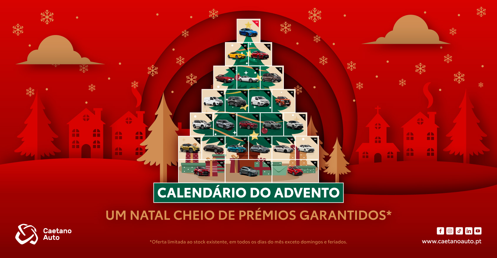 Calendário do Advento Caetano Auto: um natal cheio de prémios garantidos