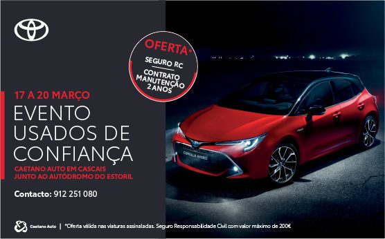Caetano Auto promove evento Toyota Usados de Confiança em Cascais